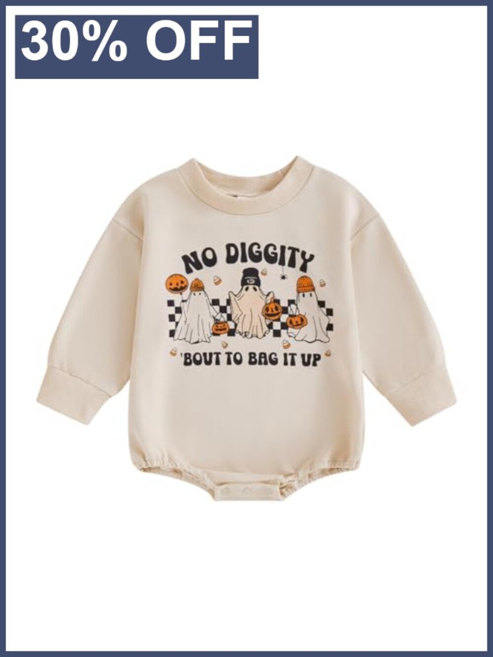Newborn Baby Romper Bubble Sweatshirt Outfit Long Sleeve Cotton